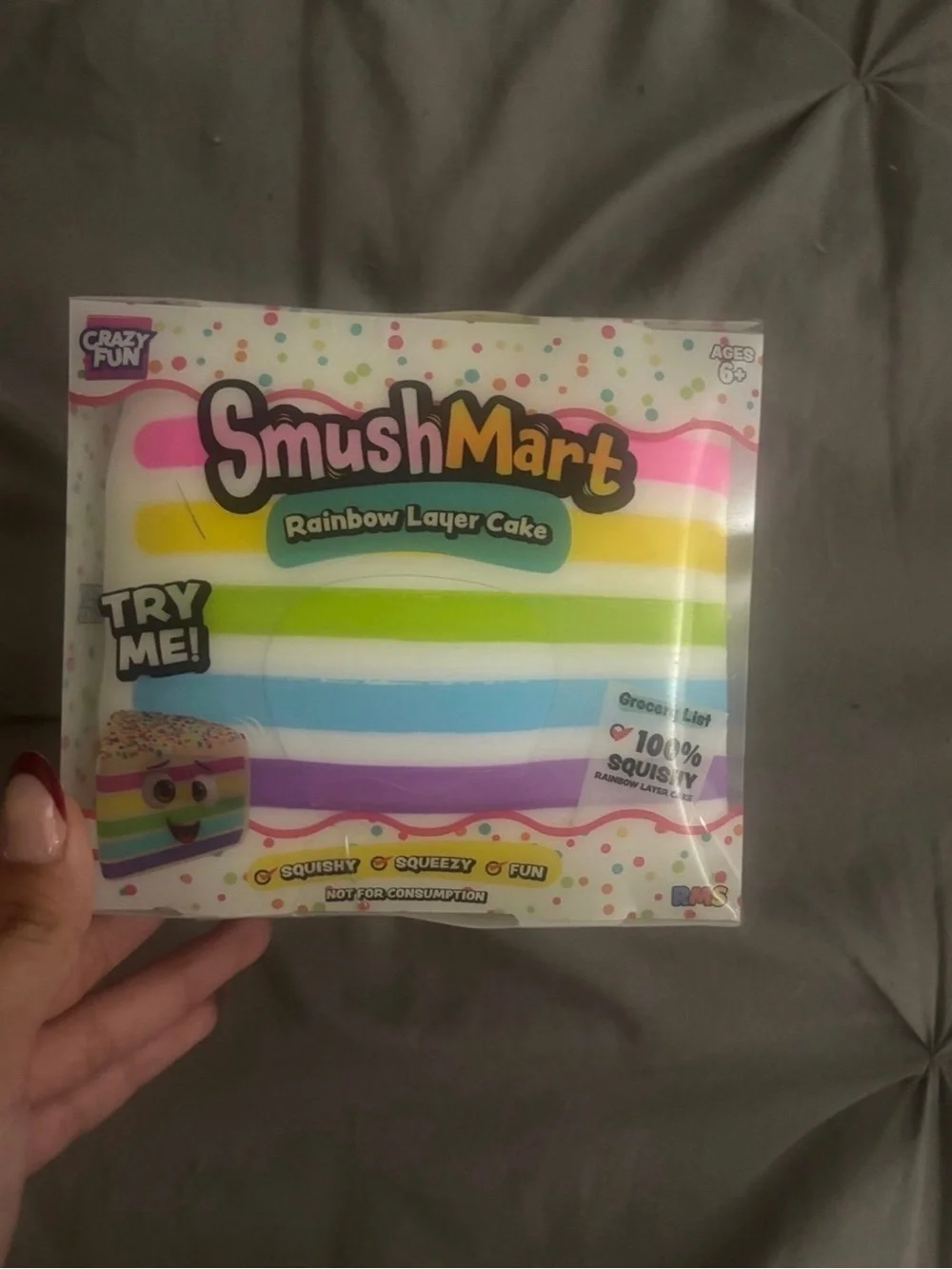 Rainbow Layer Cake Squishy Toy - Multicolor